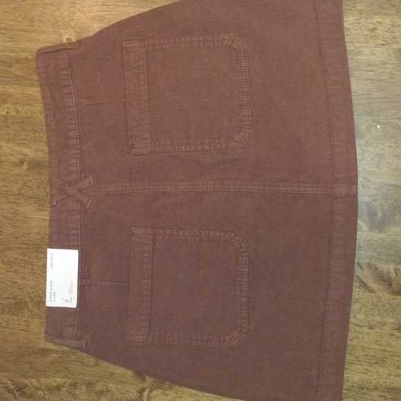 NWT AE Super High-Waisted Corduroy A-Line Skirt 8 - Picture 3 of 5